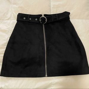 F21 Faux Suede Skirt